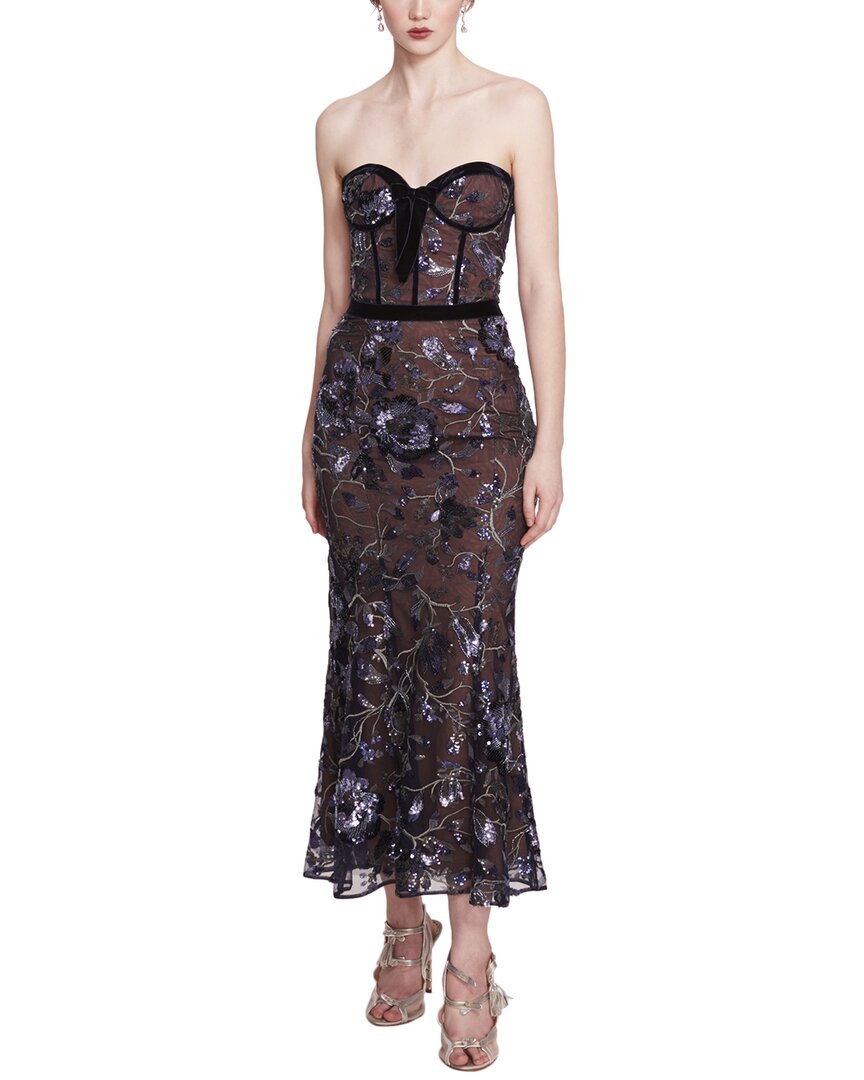 Shop Marchesa Notte Midi Dress