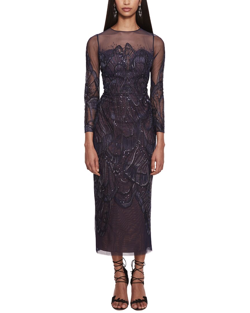 Marchesa Notte Midi Dress