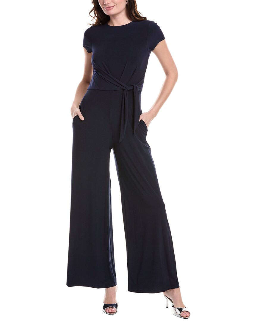 Shop Vince Camuto Tie Side Jumpsuit In Blue