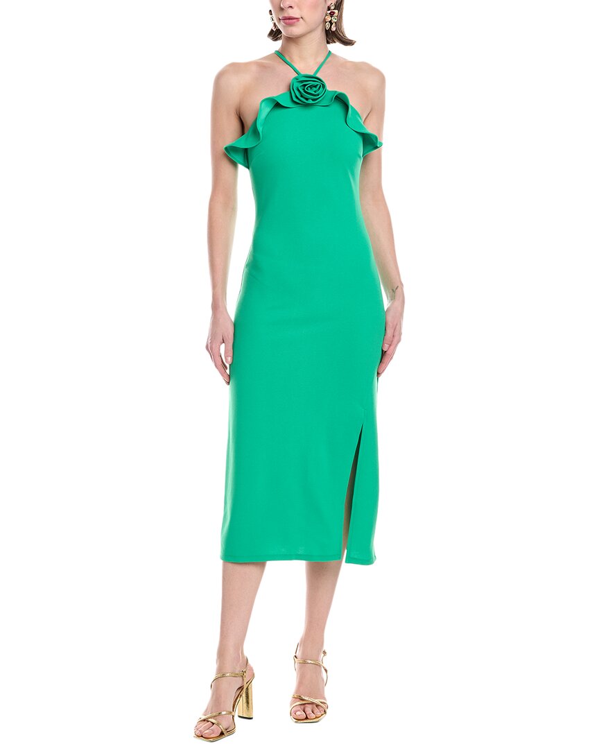 Rachel Rachel Roy Layla Rosette Midi Dress In Green