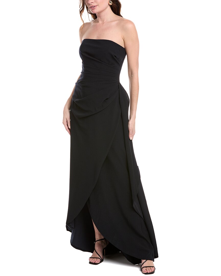 Rene Ruiz Off The Shoulder Solid Gown