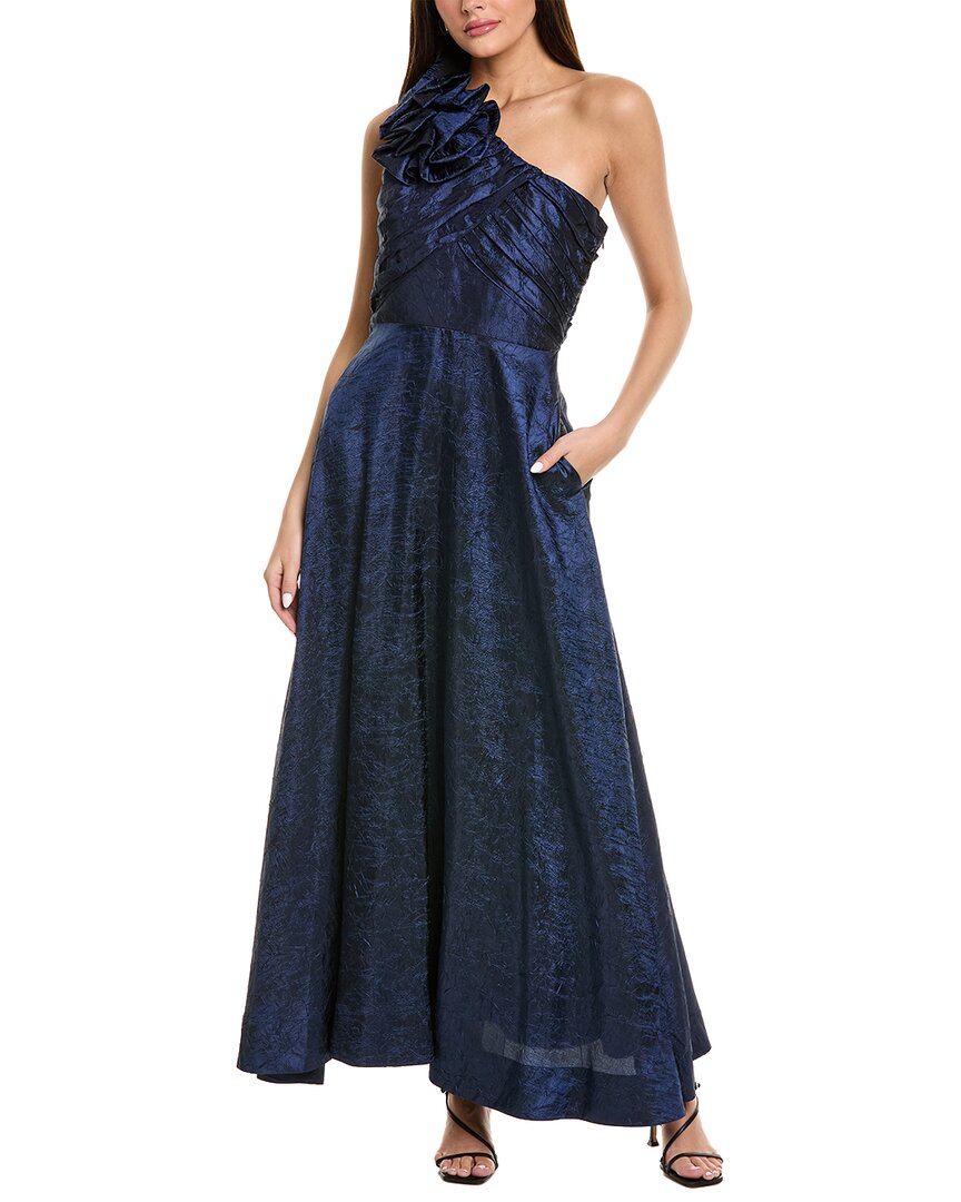 Tahari Asl One Shoulder Maxi Dress