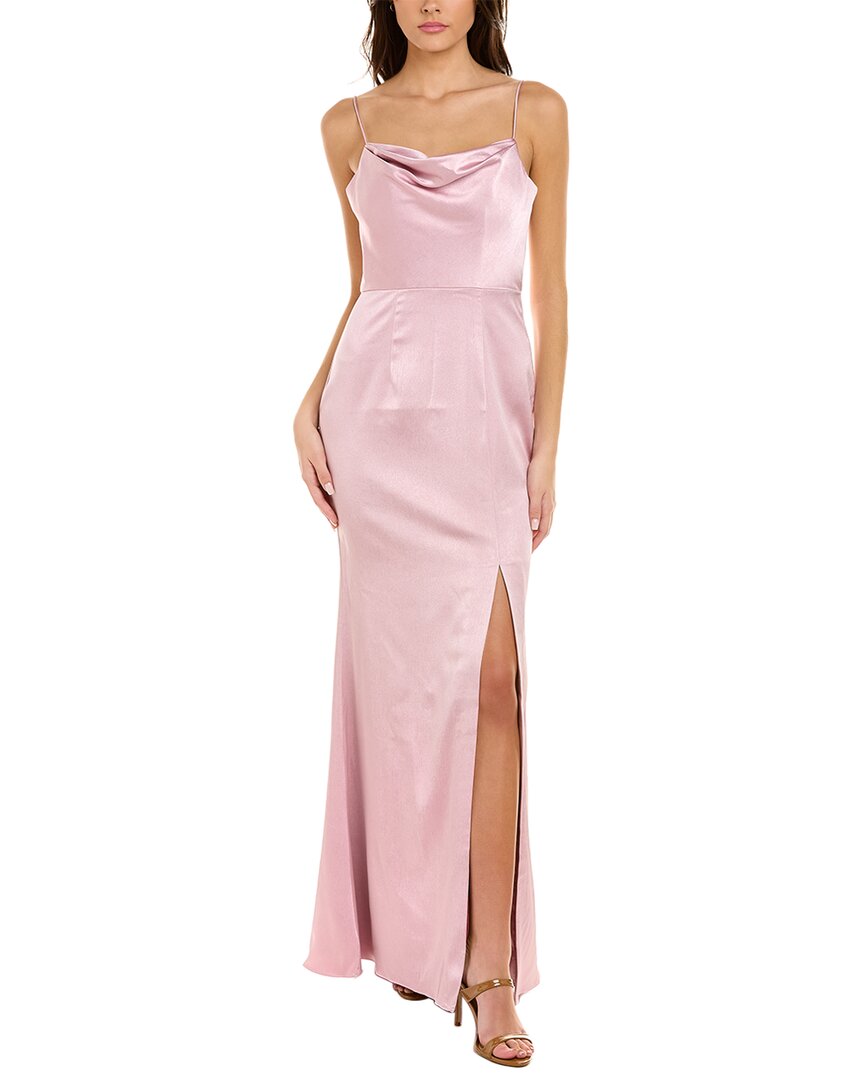 Shop Black By Bariano Lana Gown In Pink