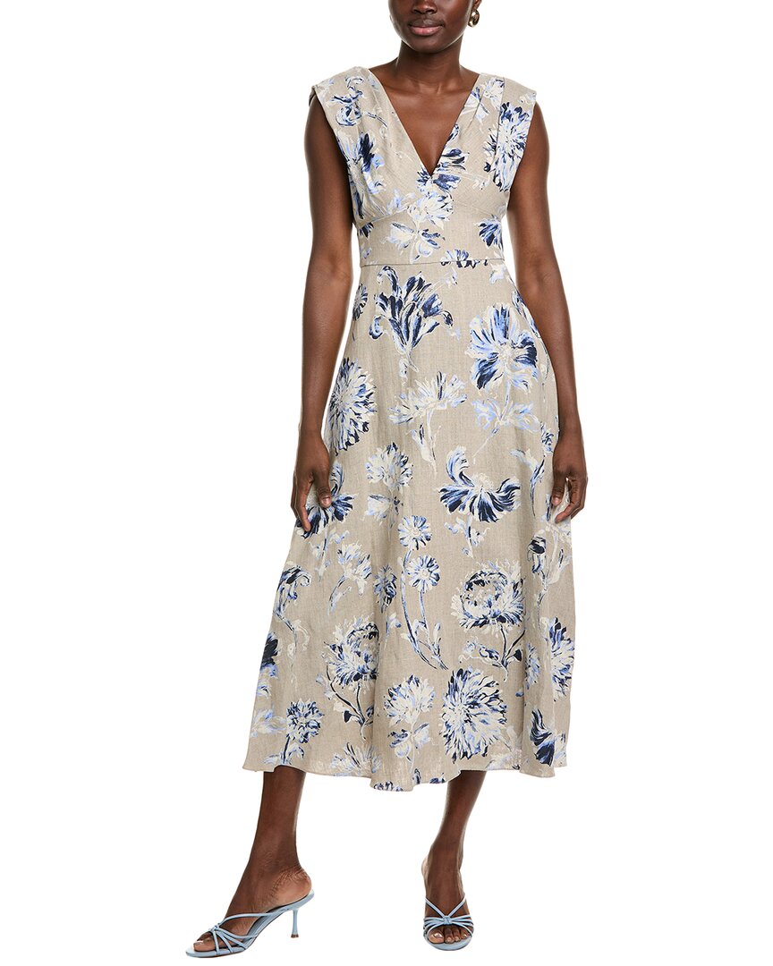 Lela Rose Silk Midi Dress