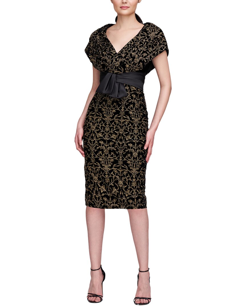 Theia Rosalia Dress In Black