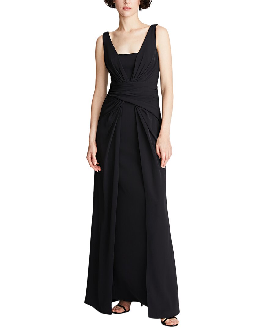 HALSTON HALSTON ERICA FLUID CREPE GOWN 