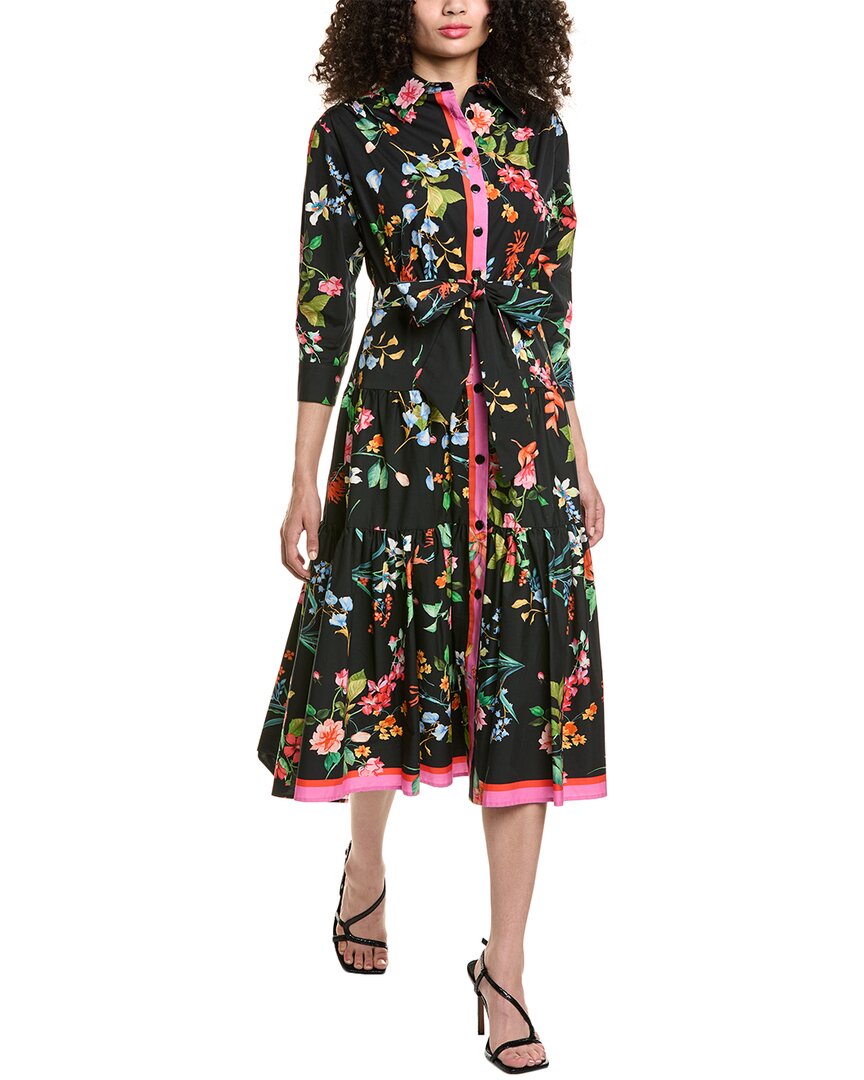 Teri Jon By Rickie Freeman Floral Shirtdress