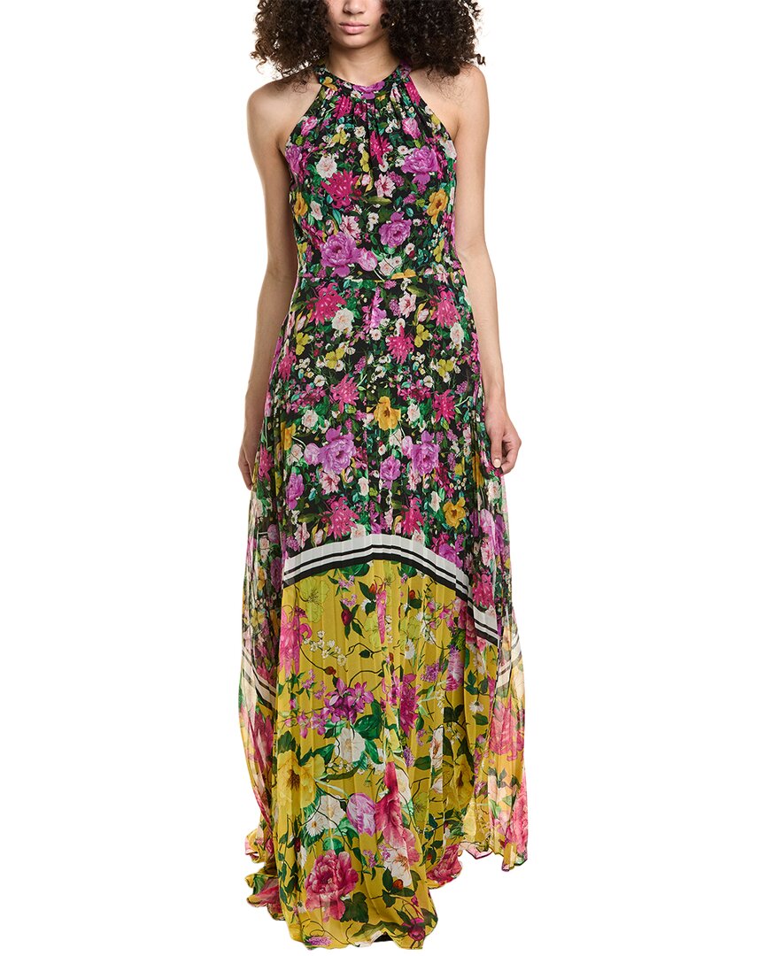 Teri Jon By Rickie Freeman Pleated Gown