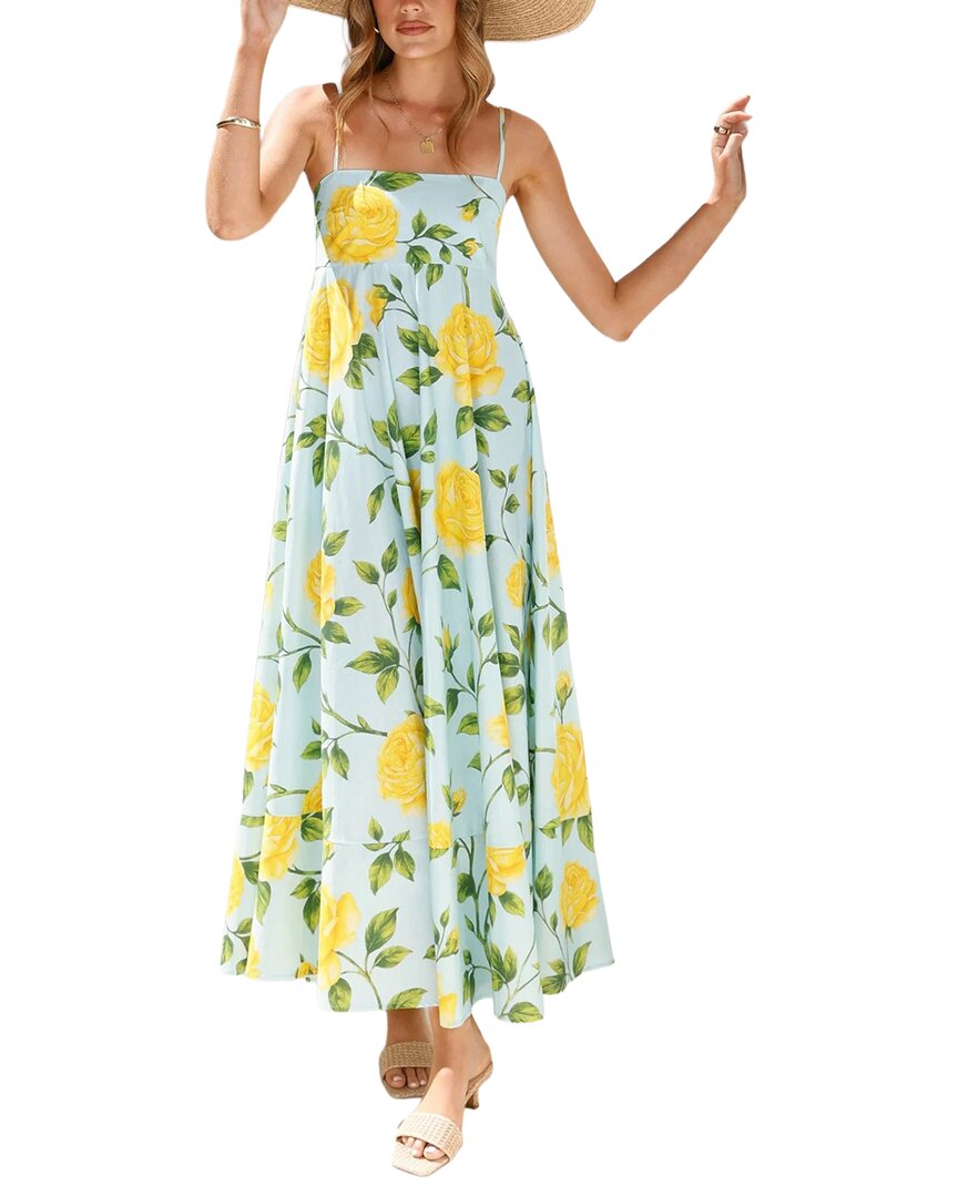 Oloey Printed Maxi Dress