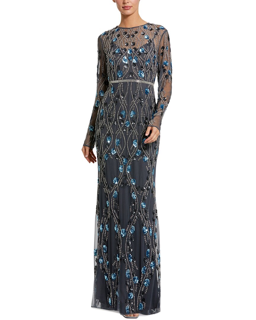 Mac Duggal Maxi Dress In Blue