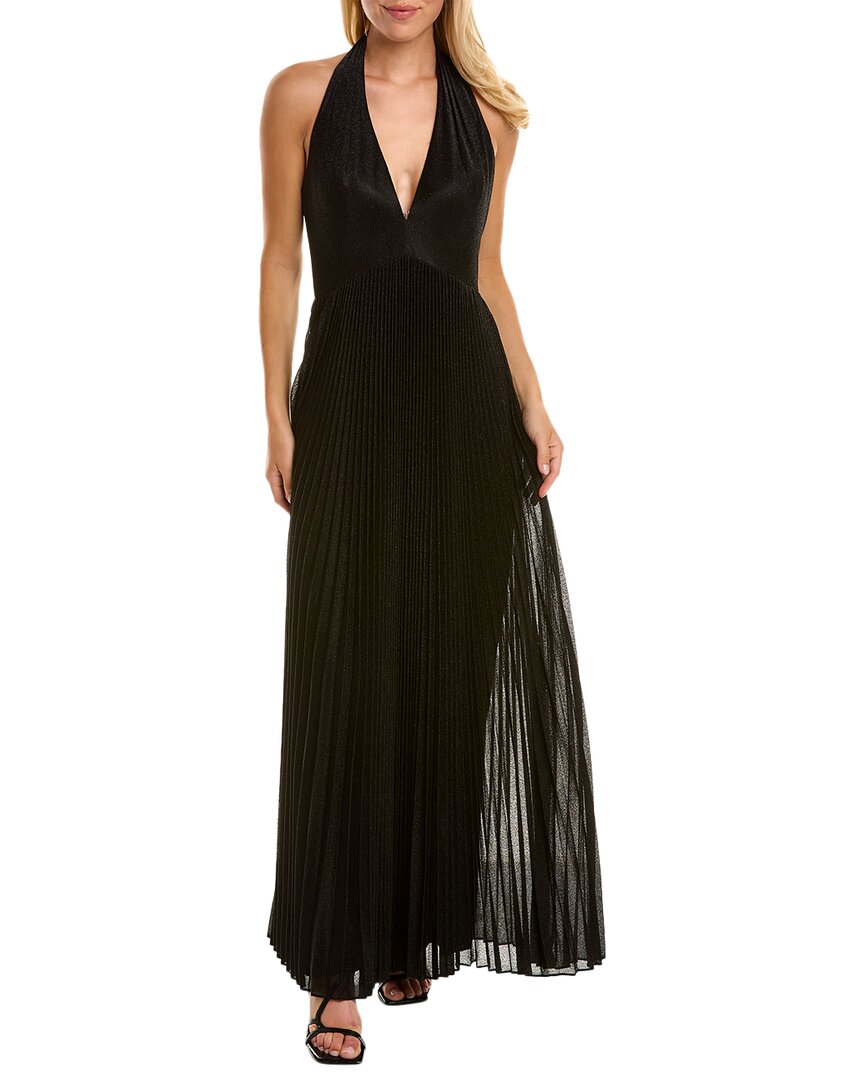 Shop Halston Tiffany Gown In Black