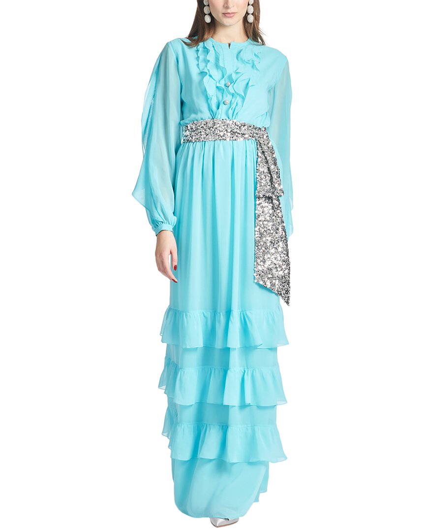 Sachin & Babi Venus Gown In Blue