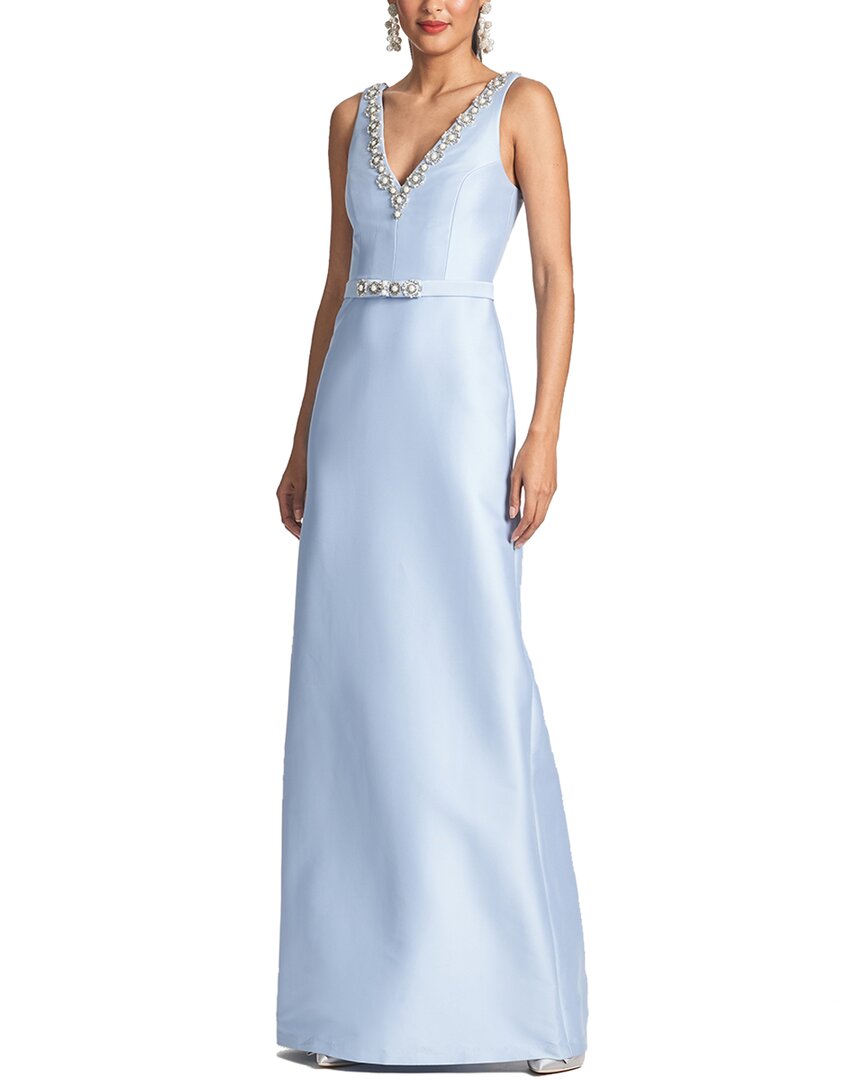 Sachin & Babi Garda Gown In Blue