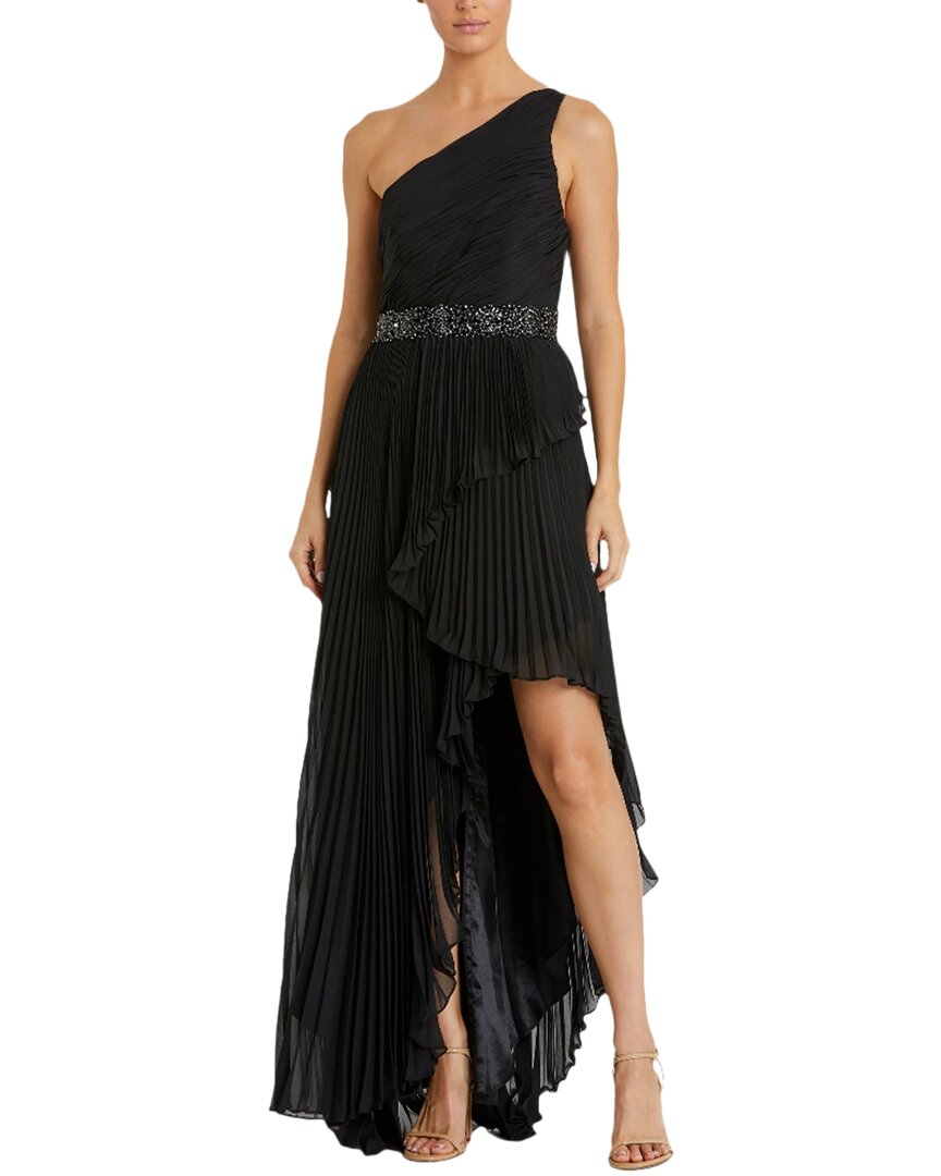Mac Duggal One Shoulder Gown In Black