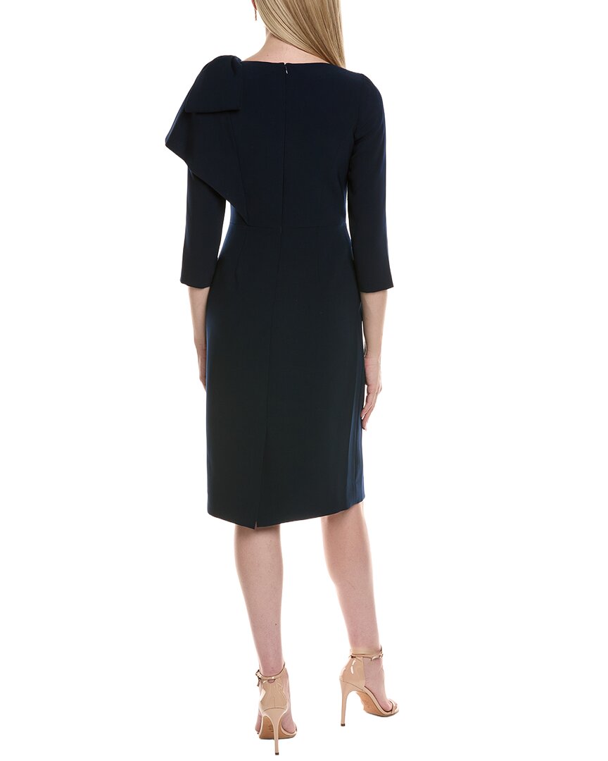 knee length dresses for ladies Mock Neck Border Print Midi Dress – Terijon.com main image 1