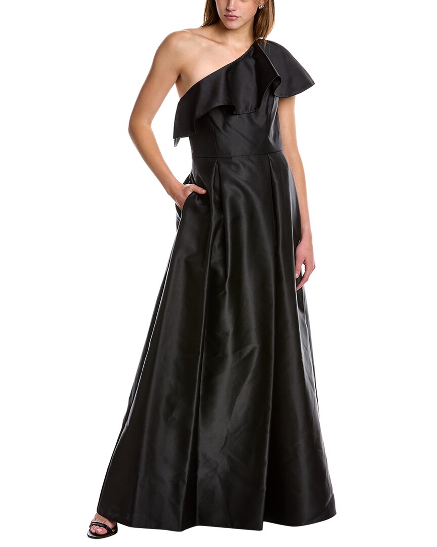 ADRIANNA PAPELL ONE-SHOULDER GOWN