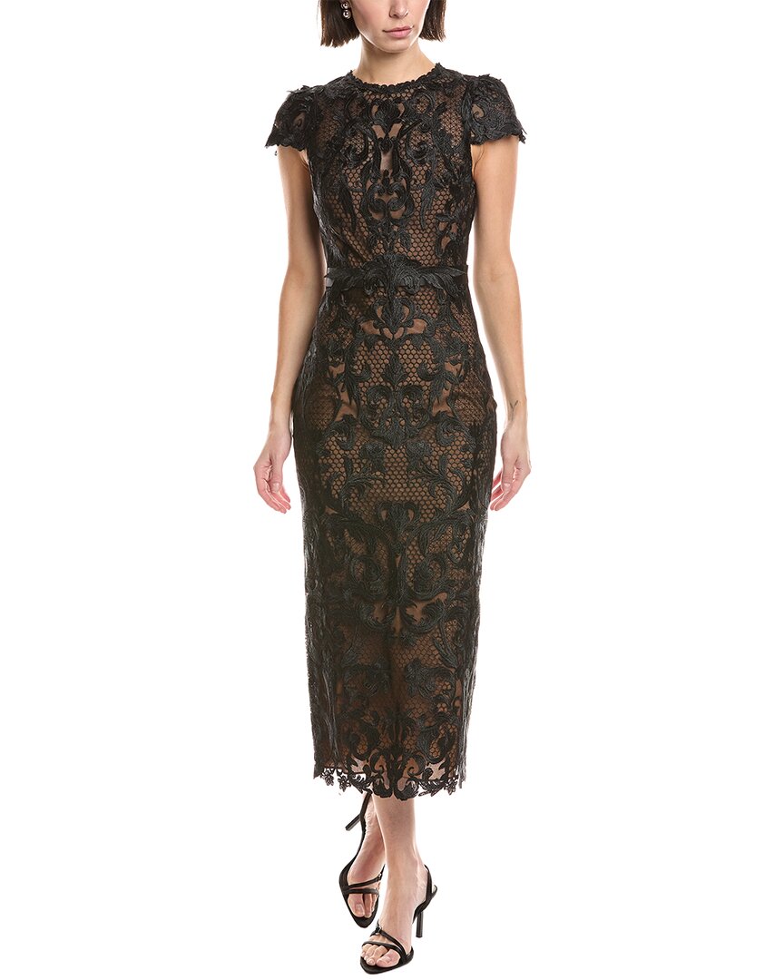 Marchesa Notte Noho Cocktail Dress In Black