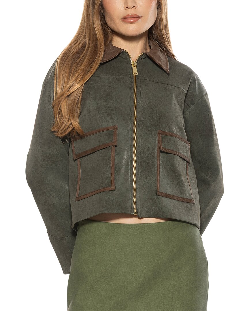 Alexia Admor Sorell Utility Jacket In Green