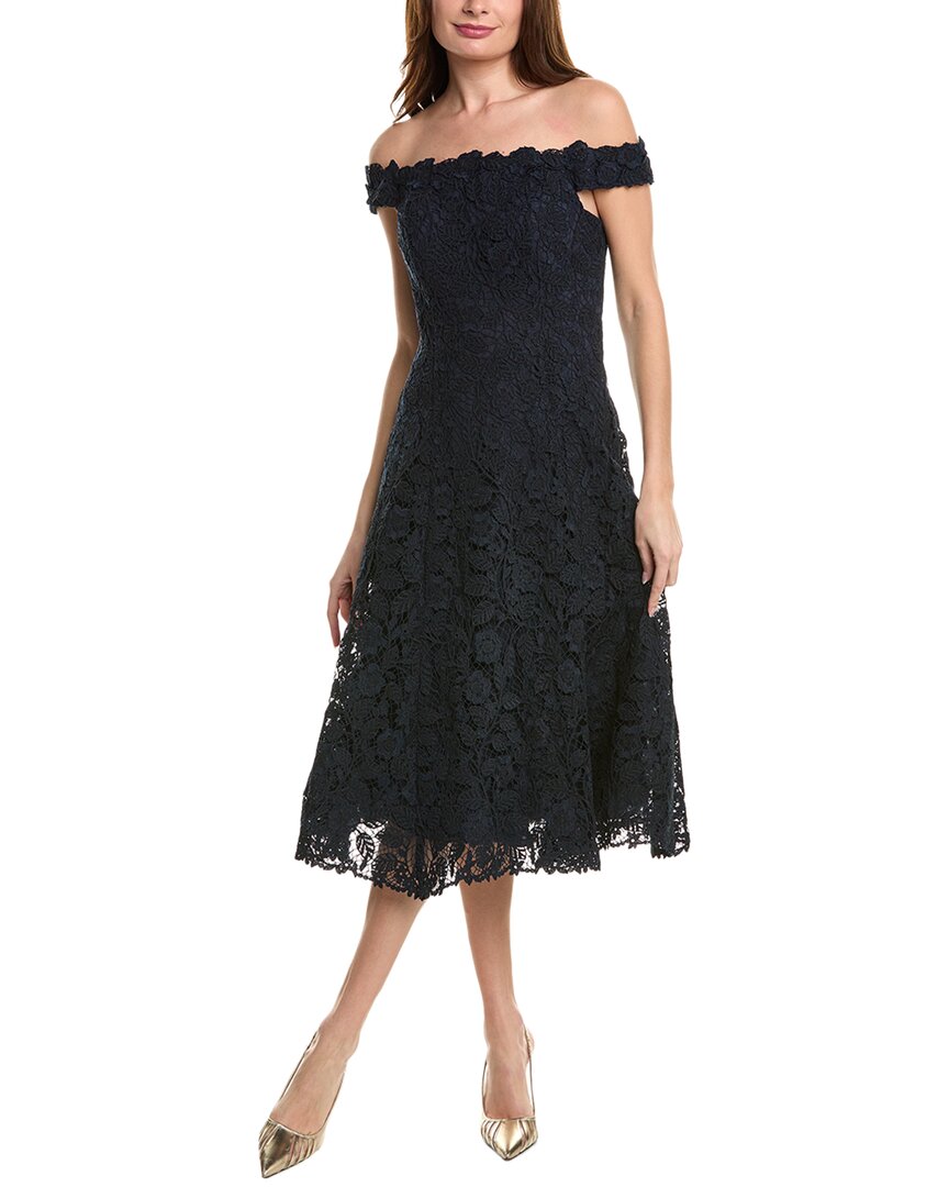 TERI JON BY RICKIE FREEMAN TERI JON BY RICKIE FREEMAN LACE A-LINE DRESS