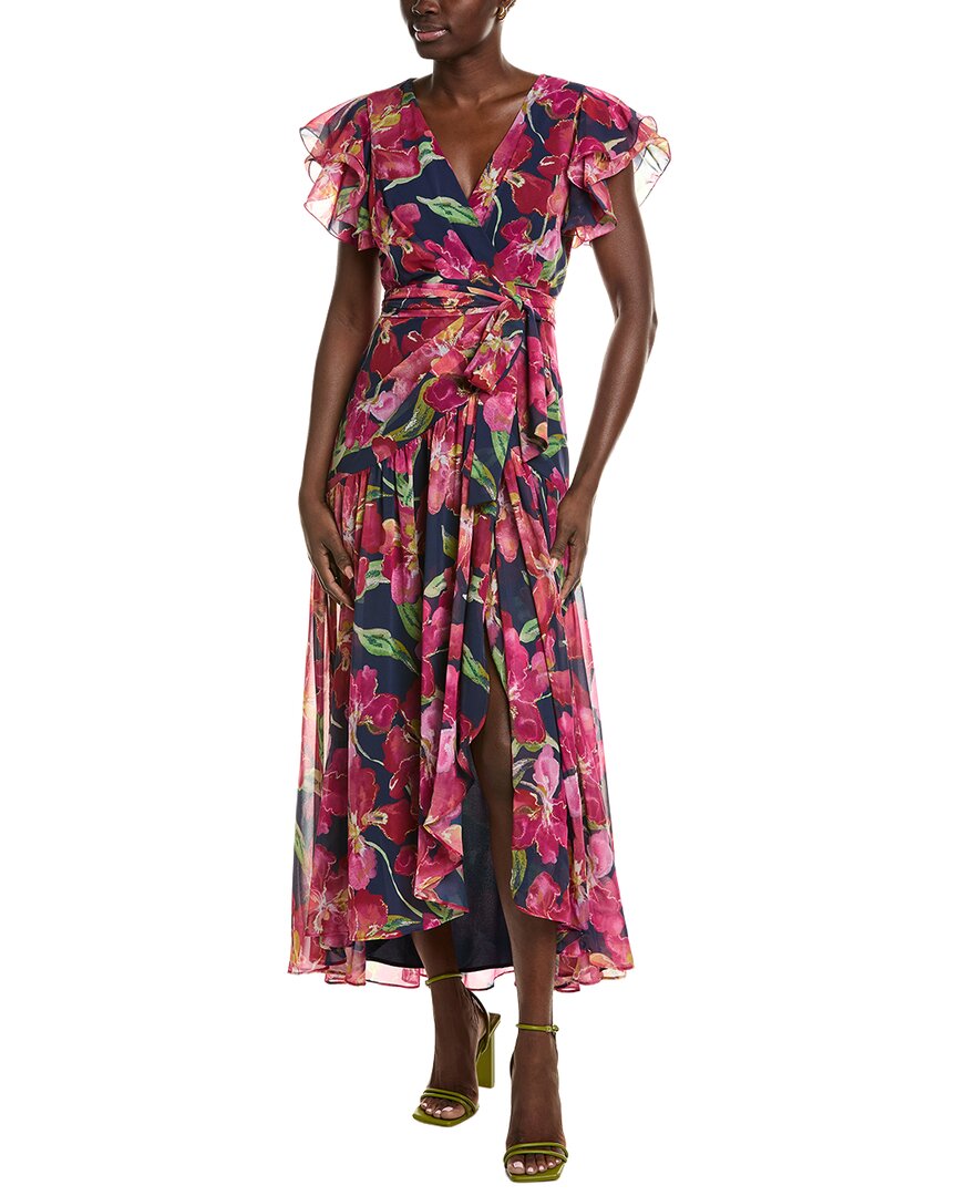Hutch Zola Midi Dress In Blue