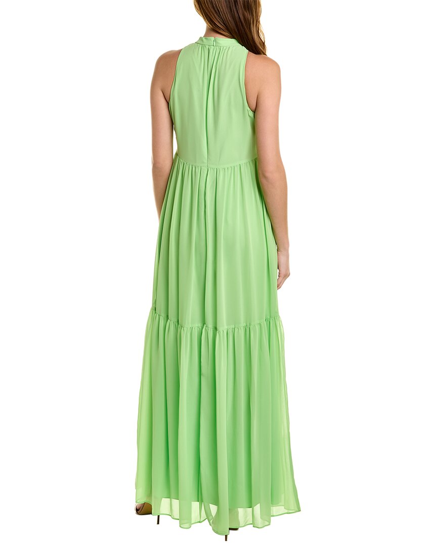 Aidan Mattox Aidan By Tiered Maxi Dress In Green | ModeSens