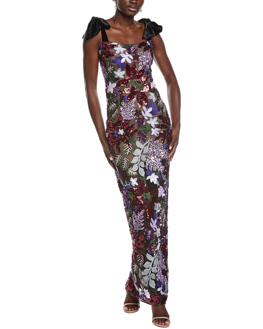 Bronx And Banco Dahlia Maxi Dress In Purple