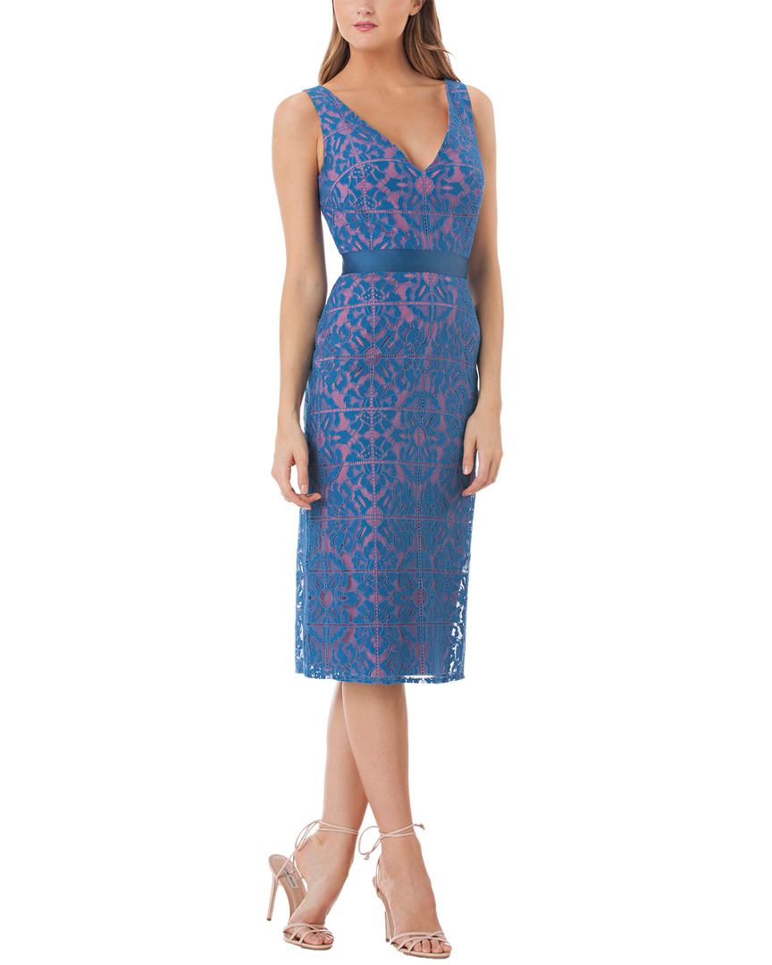 Image of Kay Unger Lace Midi Dress