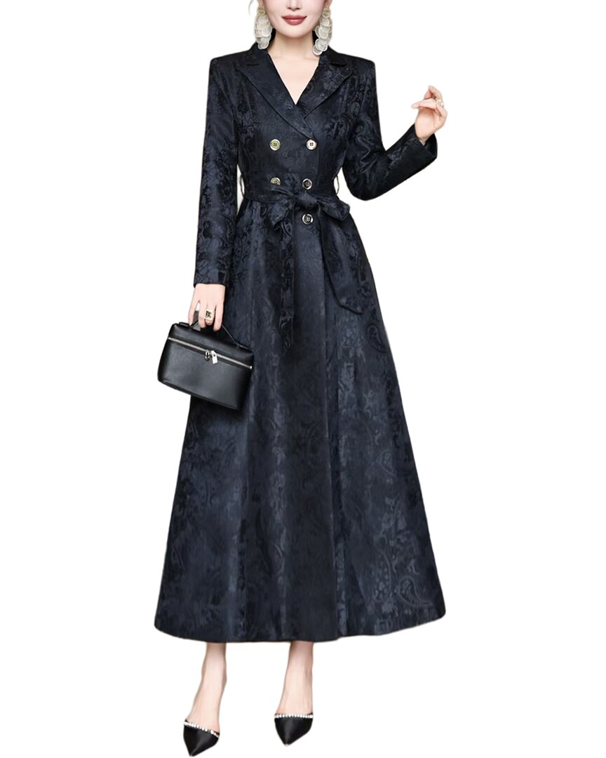 BURRYCO BURRYCO BLACK SOLID MAXI DRESS