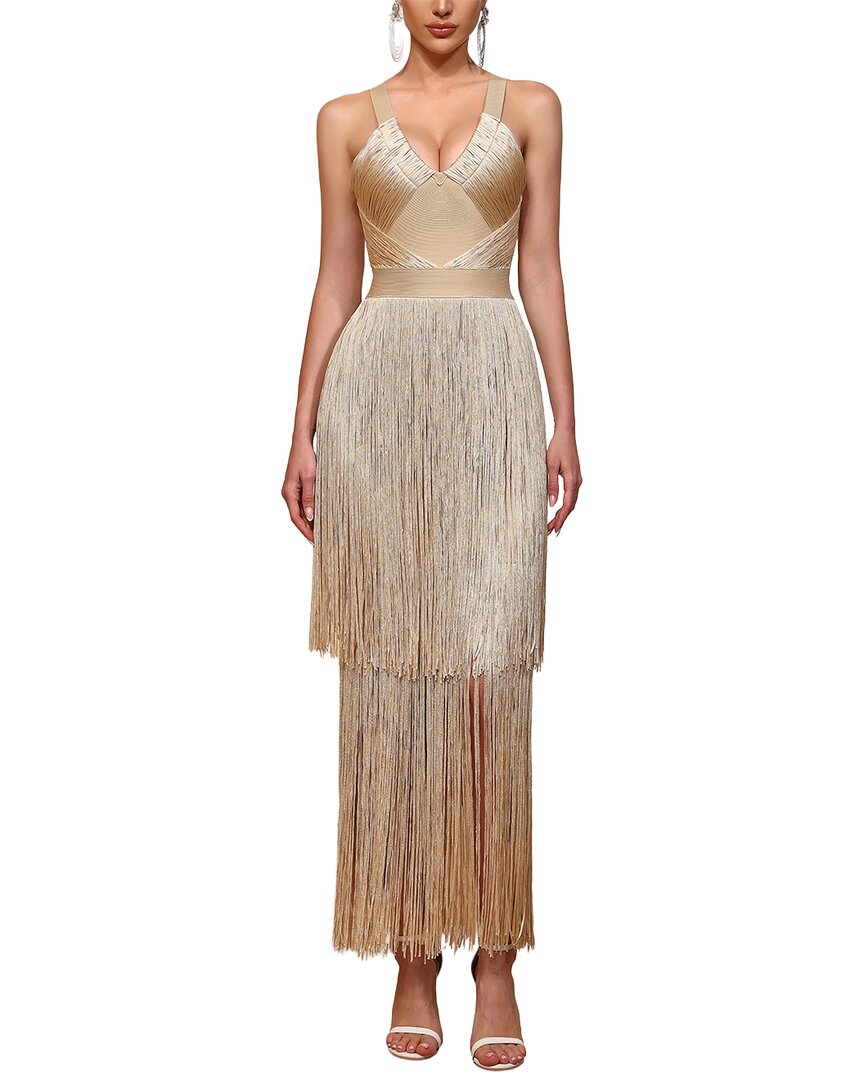 Dilireba Embellished Maxi Dress