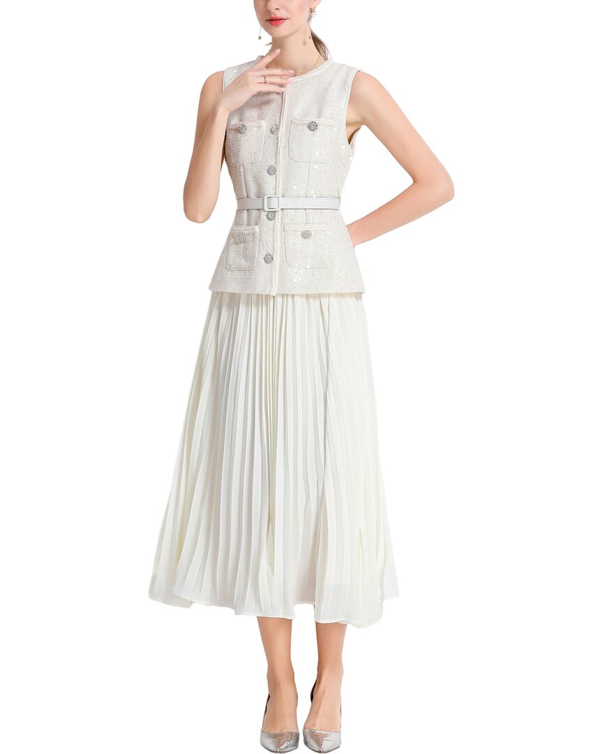 Kaimilan Midi Dress In Apricot