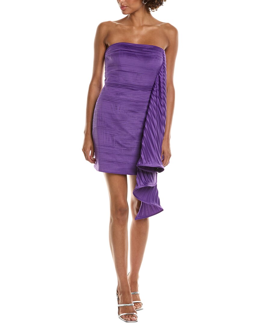 Amur Womens Boning Recycled Polyester Cocktail And Party Dress In Purple