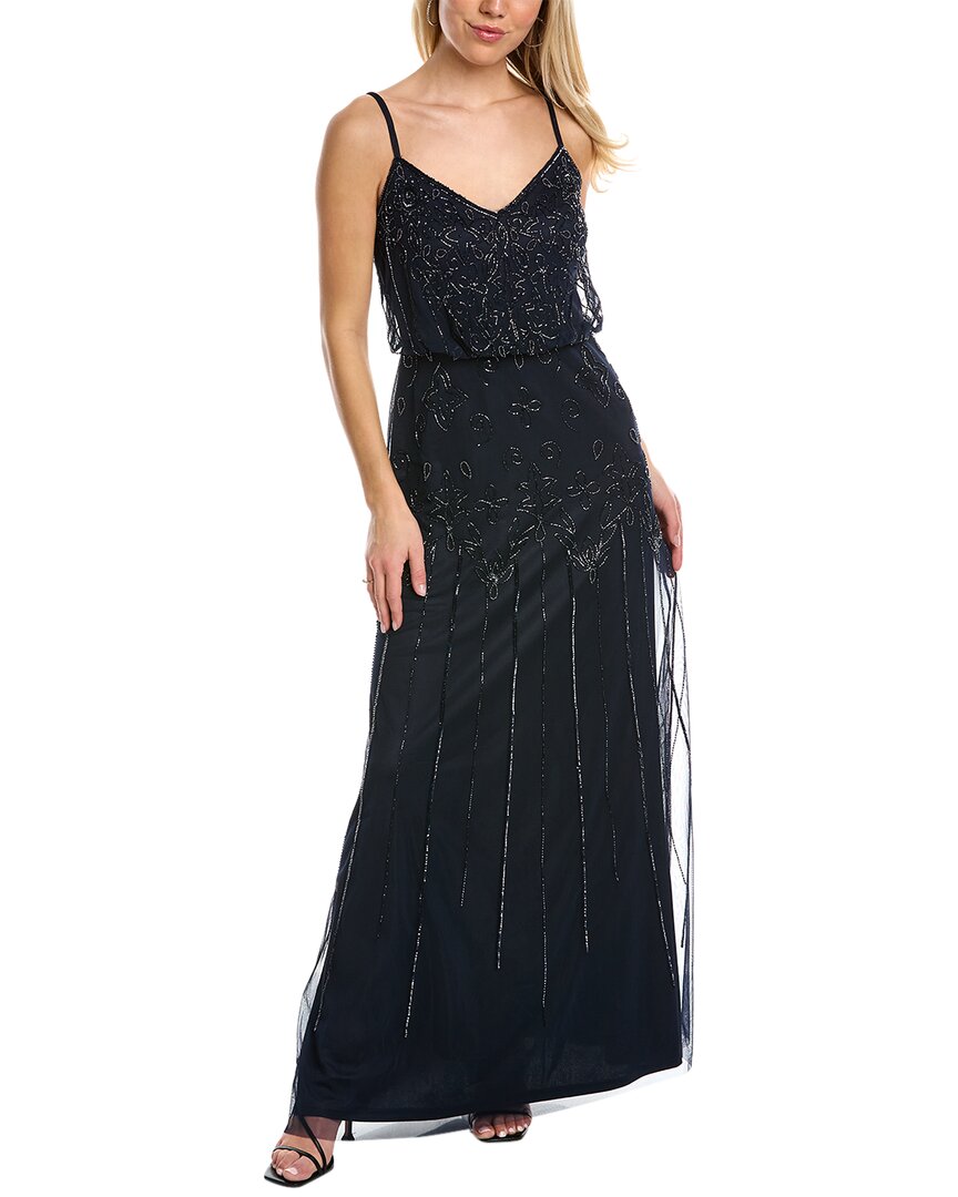 Adrianna Papell Gown In Navy