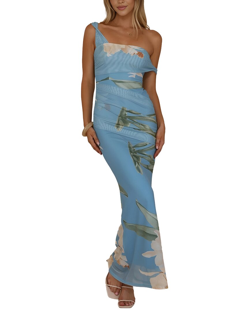 Deli S Printed Maxi Dress In Blue