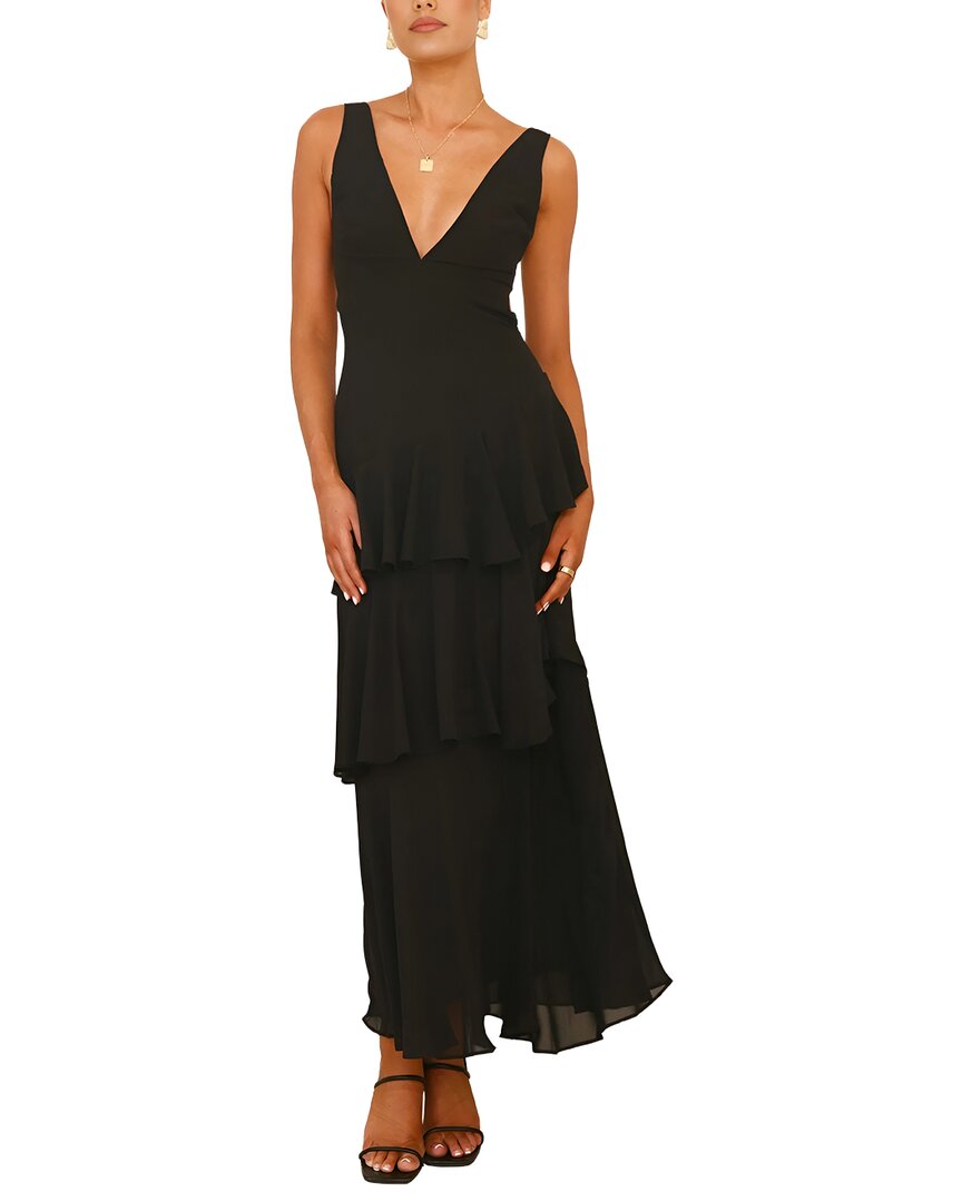 Deli S Solid Maxi Dress In Black