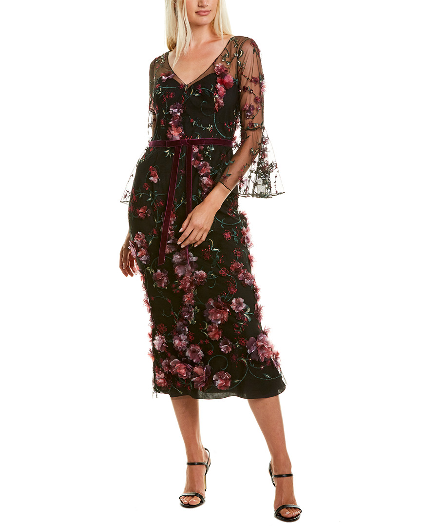 marchesa 3d floral gown
