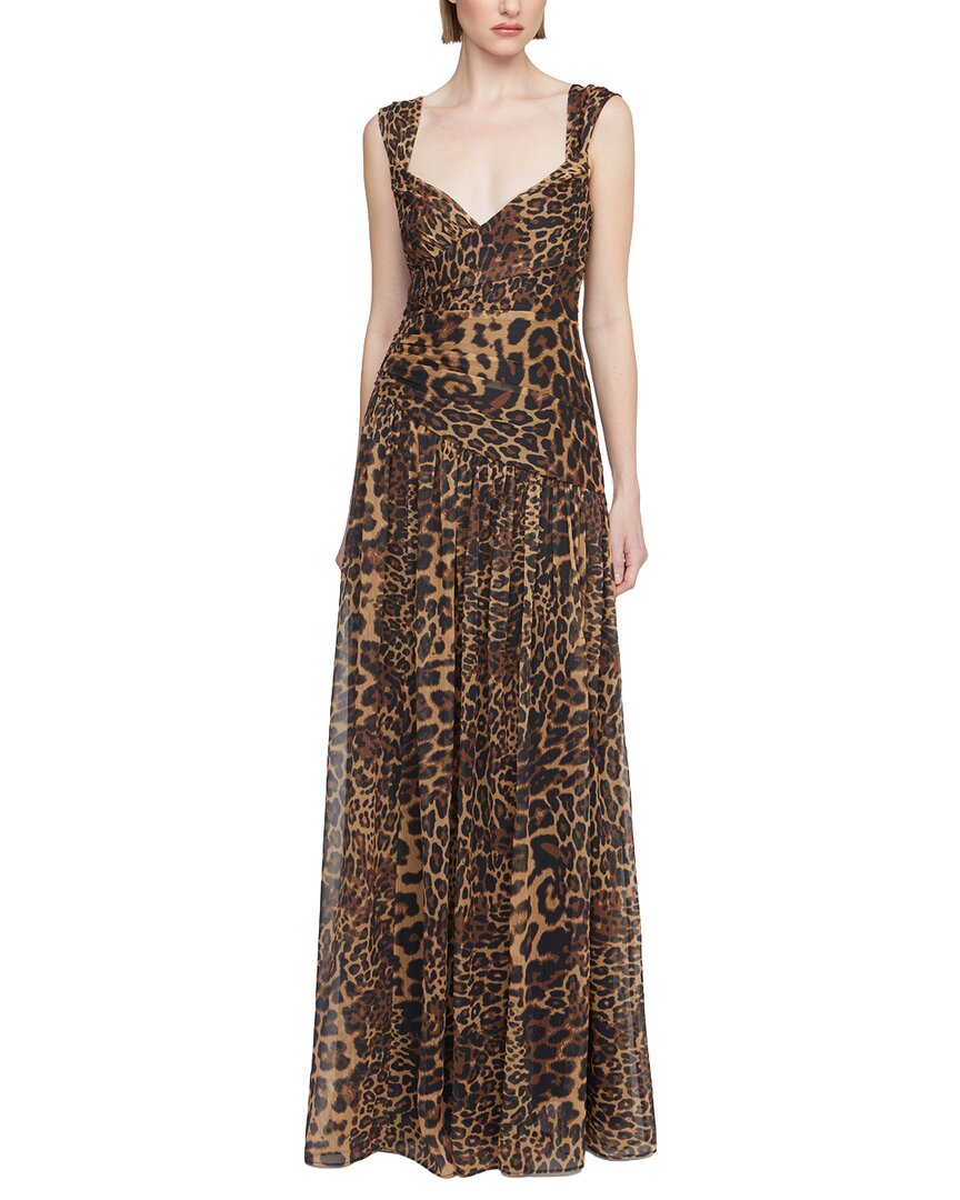 Halston Claudia Chiffon Gown