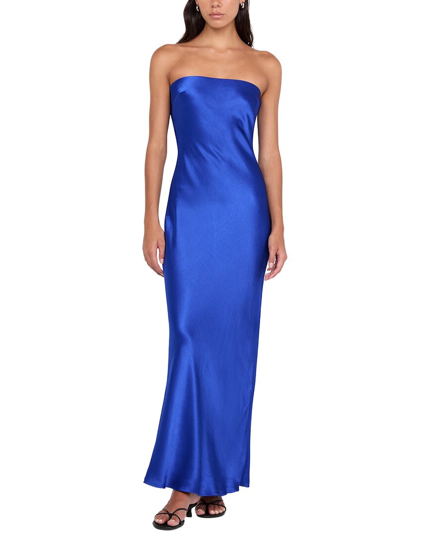 Bec & Bridge Bec + Bridge Moondance Strapless Dress In Med Blue