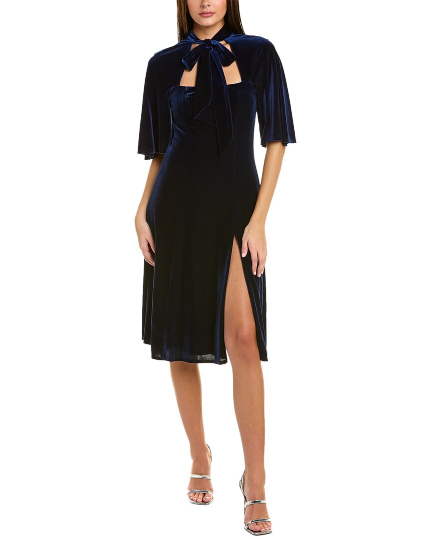 Shop Black Halo Coralia A-line Dress In Blue