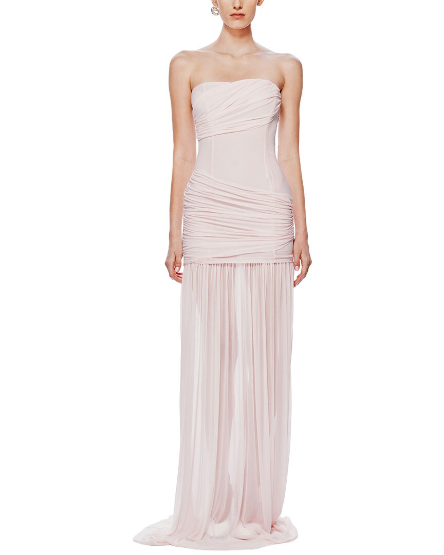 Misha The 'ember' Wrapped Dress In Pink