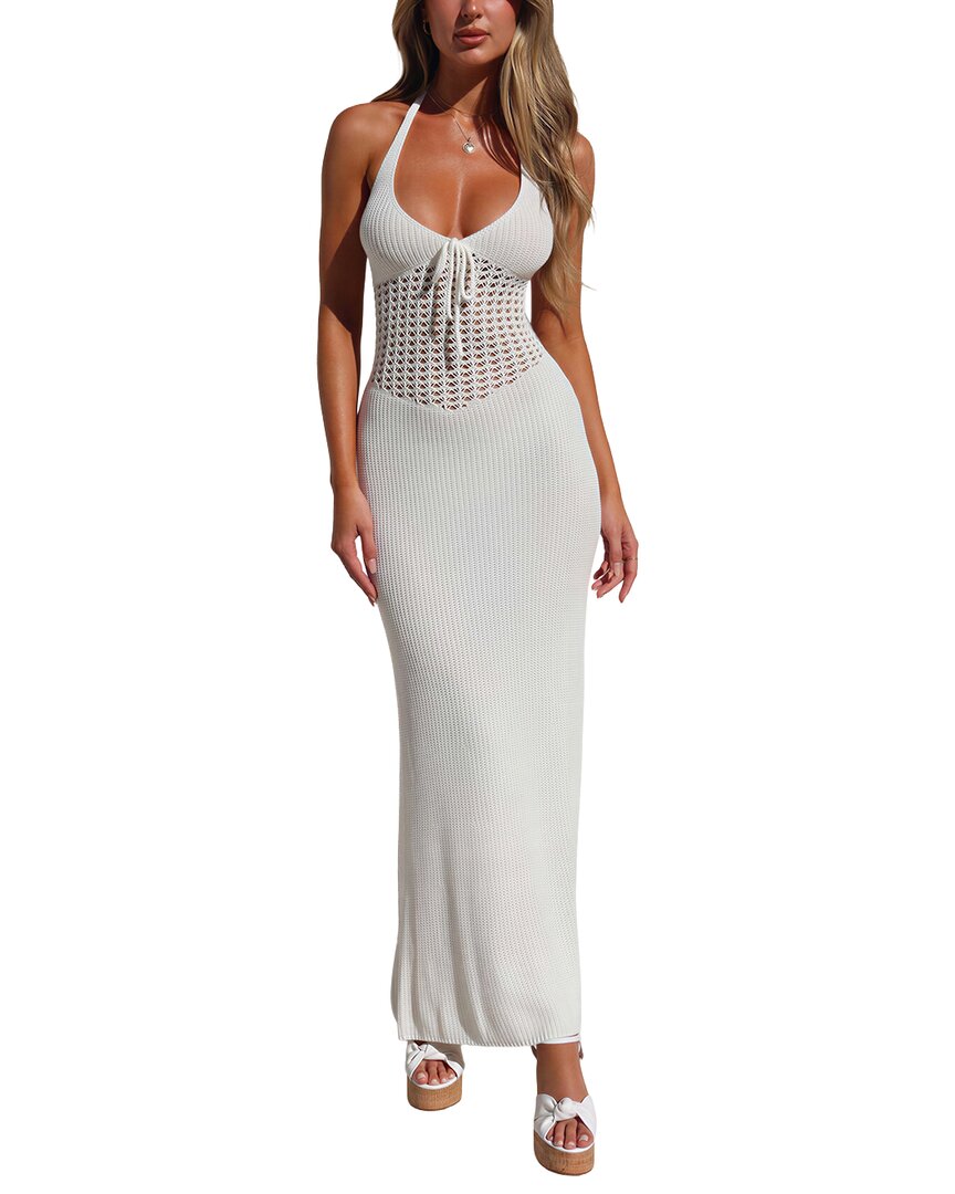Dilireba Midi Dress In White