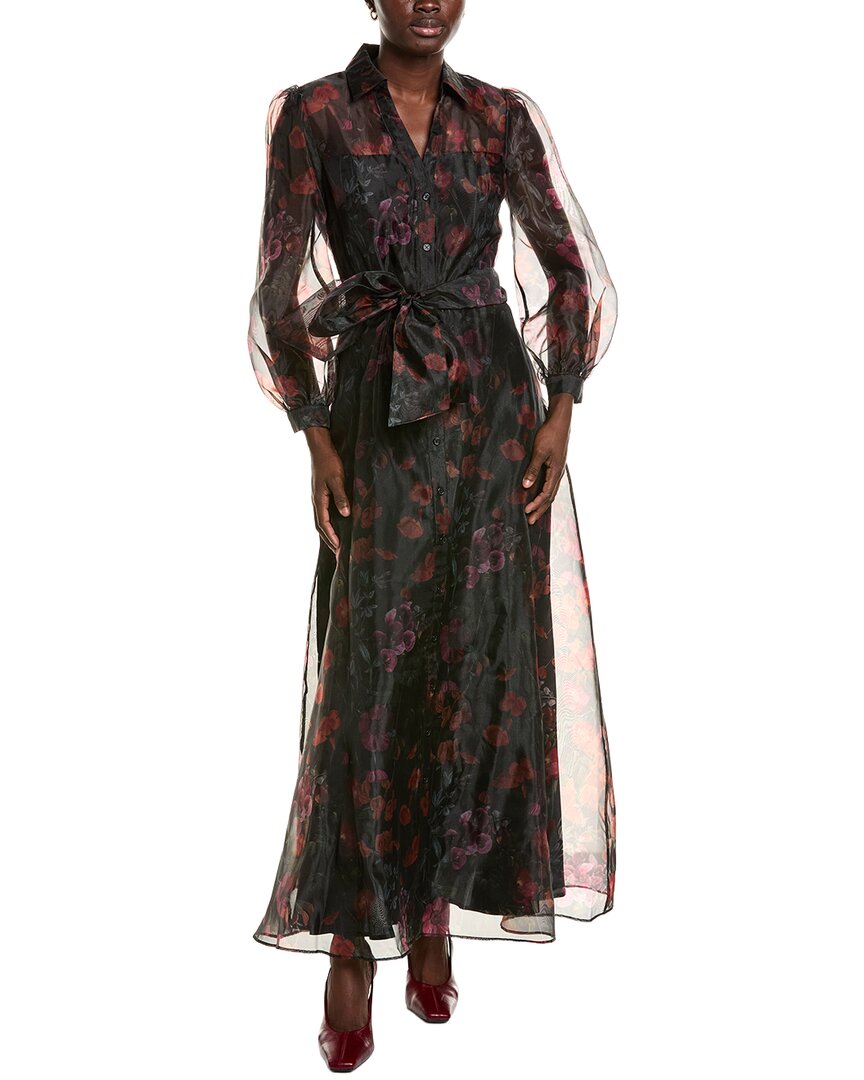 Julia Jordan Organza Maxi Dress In Black