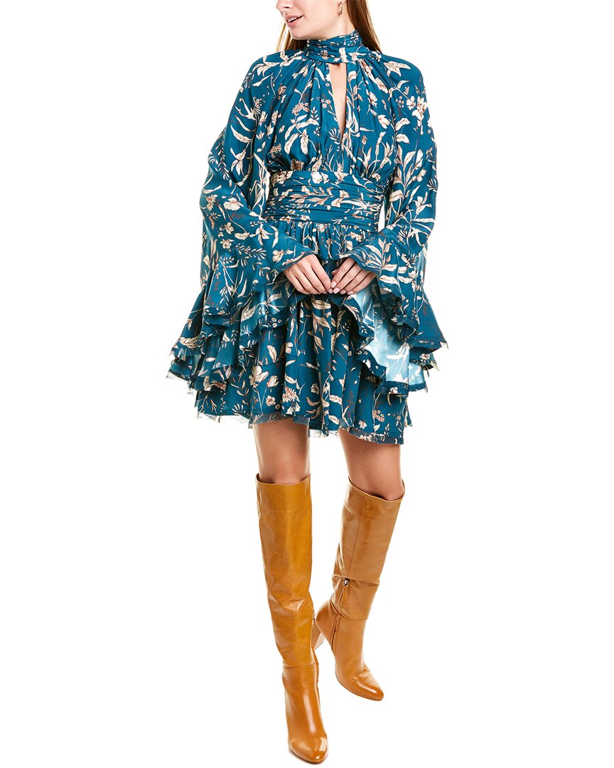 Image of AMUR Tilda Silk Mini Dress