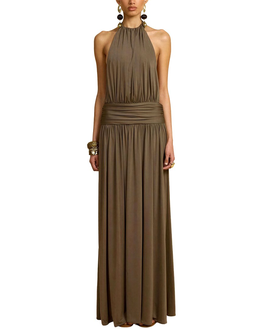 Dilireba Maxi Dress In Coffee