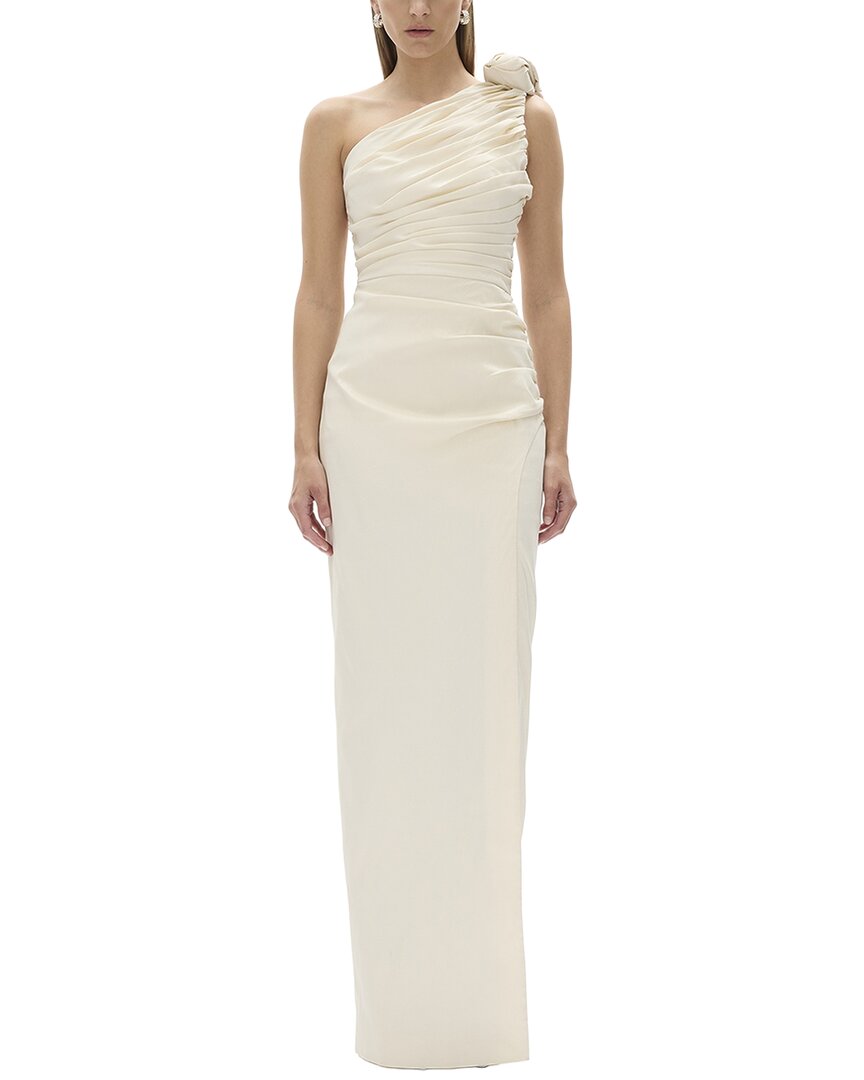 Rachel Gilbert Josie Fitted Gown In Coconut