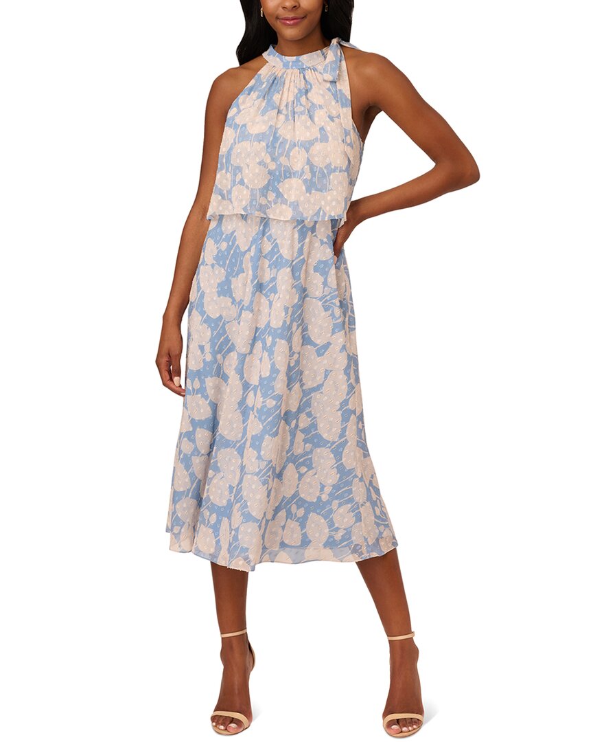 Shop Adrianna Papell Soft Embellished Midi Dress