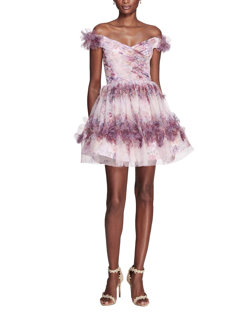 Shop Marchesa Notte Printed Gown