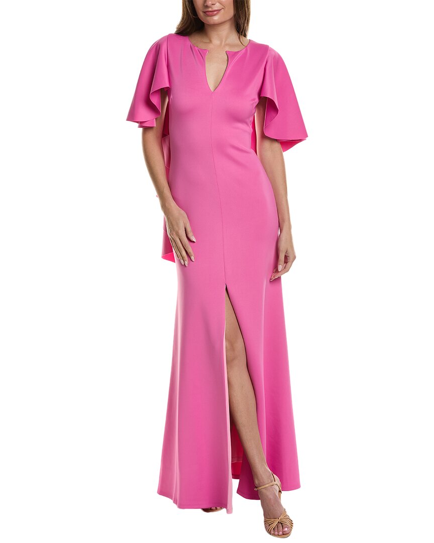 Shop Black Halo Baldwin Gown In Pink