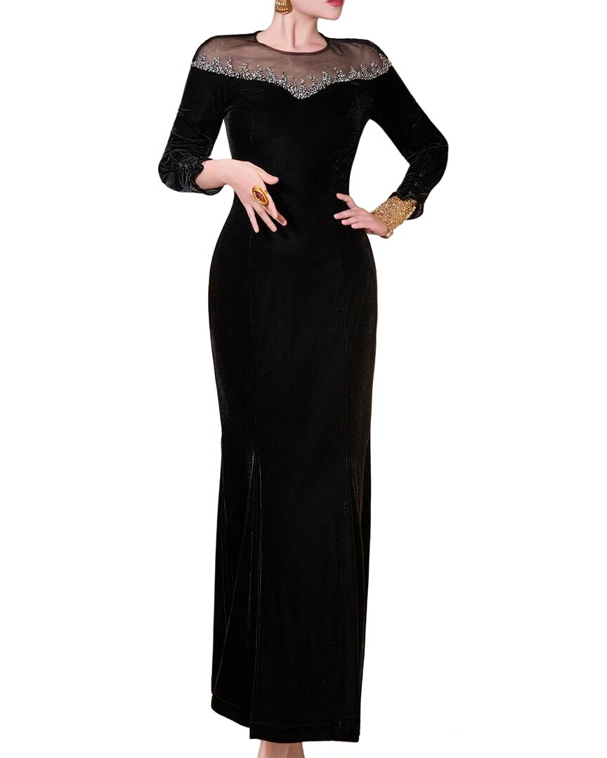 Brc By Burryco Solid Maxi Dress In Red