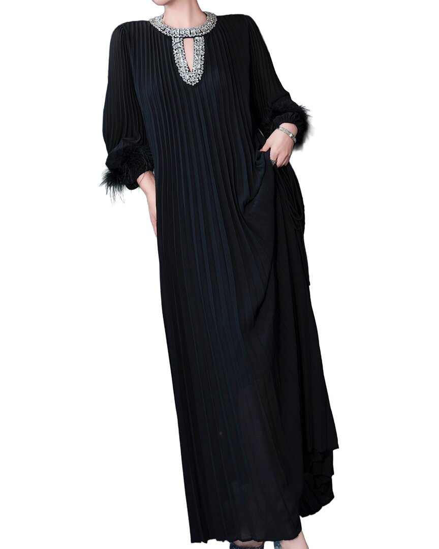 Brc By Burryco Solid Maxi Dress In Black