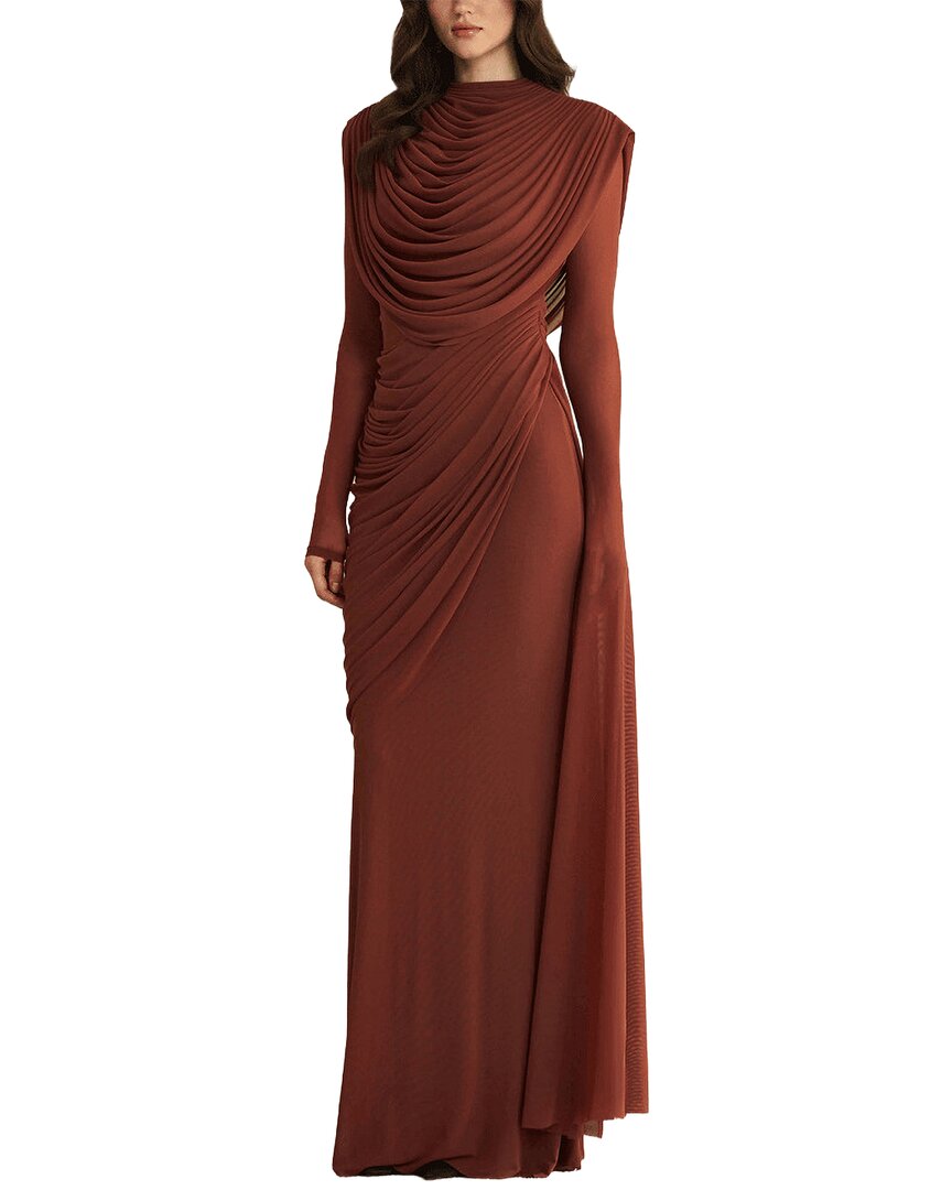 Dilireba Maxi Dress In Brown